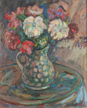 Ludwik Klimek, Kwiaty w wazonie, 1957 r.