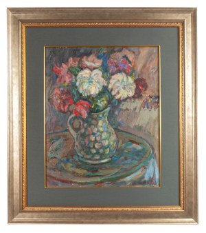 Ludwik Klimek, Kwiaty w wazonie, 1957 r.