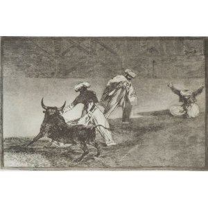 Francisco Goya, Distracting the Bull with a Cloth in the Arena, from the series La Tauromaquia, ca. 1850.