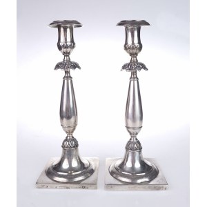 A pair of candlesticks, Berlin, Germany, 1851