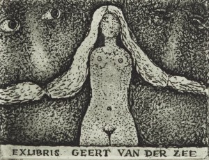 Stasys Eidrigevicius (ur. 1949, Mediniszki na Litwie), Ex libris Geert van der Zee, 1983