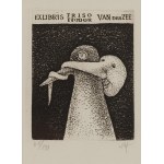 Stasys Eidrigevicius (born 1949, Mediniskiai, Lithuania), Exlibris by Friso Fjodor Van Der Zee