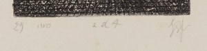 Stasys Eidrigevicius (ur. 1949, Mediniszki na Litwie), Exlibris ST. O. K. K., 1980