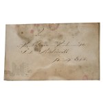 [A CARICATURE OF NAPOLEON?] Luiza of Hohenzollern, née Radziwiłł (?) (1770, Berlin – Berlin, 1836) – ca. 1815 - Drawing on an Envelope, Royal Secret Chancellery of the Minister of Justice (Prussia, Napoleonic Period, Poznań, Sphragistics, Seal, Caricature