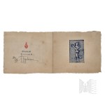 [RESCUING JEWS — ALEKSANDER ŁADOŚ 1891 Lviv — 1963 Warsaw] Samuel Tyszkiewicz (1889, Warsaw — 1954, Castel d’Aiano), New Year’s Card for Aleksander Ładoś, Florence, December 24, 1949 (Diplomacy, Polish Parliamentarism, the Ładoś Group, Ładoś’s Passports)