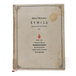 [RESCUING THE JEWS - ALEKSANDER ŁADOŚ 1891 Lviv - 1963 Warsaw] - 1947 - Adam Mickiewicz - Żywila, A Short Story from Lithuanian History (Nicea, Samuel Tyszkiewicz Printing House, Ładoś Group, Oficyna Florencka)