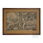 Giulio Romano (1499?–1546), Giorgio Ghisi (1520–1582) — Allegory of the Nativity (1558), Copperplate engraving (Renaissance, Antiquity)