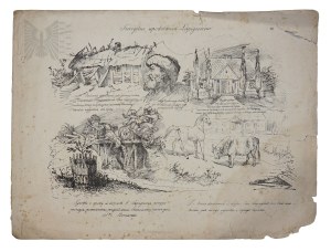 [PROTOTYP POLSKIEGO KOMIKSU] Cyprian Kamil Norwid (1821 Laskowo-Głuchy -1883 Paryż), Artur Bartels, (1818 Wilno - Kraków 1885) ,