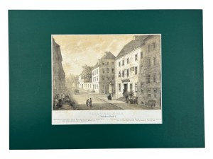Napoleon ORDA (1807 Worocewicze -Warszawa 1883) - Grafika Karta z Albumu Widoków Księstwa Poznańskiego i Prus Zachodnich: Toruń (Dom Mikołaja Kopernika), Romantyzm, Dawna Polska