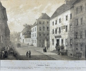 Napoleon ORDA (1807 Worocewicze -Warszawa 1883) - Grafika Karta z Albumu Widoków Księstwa Poznańskiego i Prus Zachodnich: Toruń (Dom Mikołaja Kopernika), Romantyzm, Dawna Polska