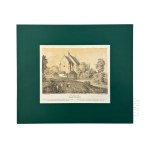 Napoleon ORDA (1807 Worocewicze - Warszawa 1883) - Grafika Karta z Albumu Widoków Księstwa Poznańskiego i Prus Zachodnich: Żnin, Kościół p.w. św. Floriana, Romantyzm, Dawna Polska