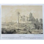 Napoleon ORDA (1807, Vorochevichi – Warsaw, 1883) - Print: Card from the Album of Views of the Duchy of Poznań and West Prussia: Radzyń (Chełmno), Ruins of the Teutonic Castle, Romanticism, Old Poland