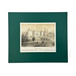 Napoleon ORDA (1807 Worocewicze - Warszawa 1883) - Grafika Karta z Albumu Widoków Księstwa Poznańskiego i Prus Zachodnich: Rydzyna, Zamek Sułkowskich, Romantyzm, Dawna Polska, Książęta Sułkowscy