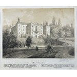 Napoleon ORDA (1807 Worocewicze - Warszawa 1883) - Grafika Karta z Albumu Widoków Księstwa Poznańskiego i Prus Zachodnich: Rydzyna, Zamek Sułkowskich, Romantyzm, Dawna Polska, Książęta Sułkowscy