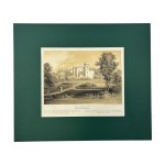 Napoleon ORDA (1807 Worocewicze - Warszawa 1883) - Grafika Karta z Albumu Widoków Księstwa Poznańskiego i Prus Zachodnich: Pałac w MiłosławiuRomantyzm, Dawna Polska