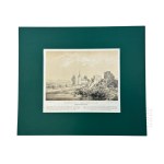 Napoleon ORDA (1807 Worocewicze - Warszawa 1883) - Grafika Karta z Albumu Widoków Księstwa Poznańskiego i Prus Zachodnich: Wenecja nad Jeziorami (Jezioro Jelonek)Romantyzm, Dawna Polska