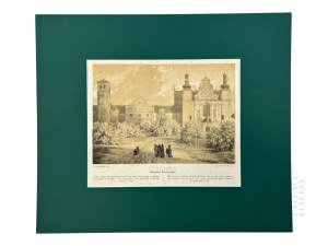Napoleon ORDA (1807 Worocewicze - Warszawa 1883) - Grafika Karta z Albumu Widoków Księstwa Poznańskiego i Prus Zachodnich: Strzelno, Kościół Św. Trójcy