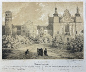 Napoleon ORDA (1807 Worocewicze - Warszawa 1883) - Grafika Karta z Albumu Widoków Księstwa Poznańskiego i Prus Zachodnich: Strzelno, Kościół Św. Trójcy