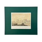 Napoleon ORDA (1807 Worocewicze - Warszawa 1883) - Grafika Karta z Albumu Widoków Księstwa Poznańskiego i Prus Zachodnich: Węgrowiec (Wągrowiec) nad Rzeką Wełną, Kościół pw. Wniebowzięcia Najświętszej Marii Panny Wniebowziętej i śś. Piotra i Pawła.Romanty