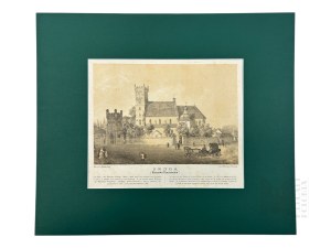 Napoleon ORDA (1807 Worocewicze - Warszawa 1883) - Grafika Karta z Albumu Widoków Księstwa Poznańskiego i Prus Zachodnich: Środa, ZamekRomantyzm, Dawna Polska