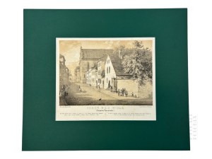 Napoleon ORDA (1807 Worocewicze - Warszawa 1883) - Grafika Karta z Albumu Widoków Księstwa Poznańskiego i Prus Zachodnich: Toruń, Dom Samuela Bogumiła Lindego, Romantyzm, Dawna Polska, Słownik Języka Polskiego