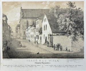Napoleon ORDA (1807 Worocewicze - Warszawa 1883) - Grafika Karta z Albumu Widoków Księstwa Poznańskiego i Prus Zachodnich: Toruń, Dom Samuela Bogumiła Lindego, Romantyzm, Dawna Polska, Słownik Języka Polskiego
