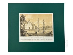 Napoleon ORDA (1807 Worocewicze - Warszawa 1883) - Grafika Karta z Albumu Widoków Księstwa Poznańskiego i Prus Zachodnich: Poznań, Kościół św. Jana Jerozolimskiego za Murami