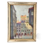 [WARSAW] - Mirwicz (?) - 1918 - View of the Old Town Square (Regaining Independence, Warsaw, Old Town, Varsaviana)