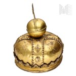 18th/19th century - Gilded Metal Crown for a Statue of a Saint (?) - (Sacred, Liturgical, and Ecclesiastical Art)