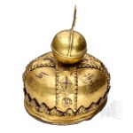 18./19. Jahrhundert – Vergoldete Metallkrone für eine Heiligenfigur (?) – (Sakrale, liturgische und kirchliche Kunst)