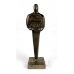 Marek Sierpiński (1954, Warsaw – Warsaw, 2014) - Poland - 2003 - Bronze Figure: Award for Services to the Volunteer Labor Corps for President Aleksander Kwaśniewski (OHP, Sculpture, Contemporary Art)