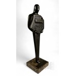 Marek Sierpiński (1954, Warsaw – Warsaw, 2014) - Poland - 2003 - Bronze Figure: Award for Services to the Volunteer Labor Corps for President Aleksander Kwaśniewski (OHP, Sculpture, Contemporary Art)