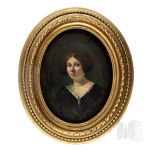 [SARMATIA] The First Polish Republic—17th/18th century—Coffin Portrait of a Noblewoman in the Sarmatian Style, Oil on Panel (Death, Baroque, Nobility, Palace Portrait, Women’s Art, Poland)