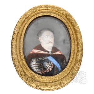 [RACHUNEK DESA] I Rzeczpospolita (?) - Nieznany Artysta - XVIII wiek (?) - Portret króla Jana III Sobieskiego (Królowie Polski, Portret, Barok)