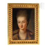 [Poland/Duchy of Warsaw] by Anton Graff (1736, Winterthur – Dresden, 1813) Portrait of Countess Potocka, Oil on Canvas (Maria Amalia Augusta Wittelsbach (1752–1828), Polish Aristocracy, Nobility, Genealogy, Heraldry, Court Painting, Napoleon)