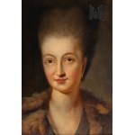 [Poland/Duchy of Warsaw] by Anton Graff (1736, Winterthur – Dresden, 1813) Portrait of Countess Potocka, Oil on Canvas (Maria Amalia Augusta Wittelsbach (1752–1828), Polish Aristocracy, Nobility, Genealogy, Heraldry, Court Painting, Napoleon)