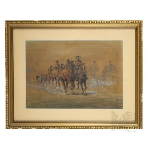 Jan Jakowicz (1878 Sitkowce - Warszawa 1969) - Polska - II RP - Działon Artylerii Konnej (1939, DAK, Dywizjon Artylerii Konnej)