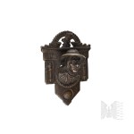 Poland - Early 20th Century - Patriotic Badge - Highlander's Head (Podhale, Patriotism, Patriotic Art, Regaining Independence, Highlanders)