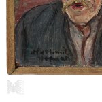 Wlastimil Hofman (1881, Karlin – 1970, Szklarska Poręba) – Poland – *The Milkman*, Oil on Wood (Provenance, Symbolism, Szklarska Poręba)