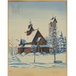 W. Richter - Polska/Niemcy/Śląsk - XX wiek - Międzywojnie - Świątynia Wang w Karpaczu (Dolny Śląsk, Karkonosze, Norwegia, Dwudziestolecie)