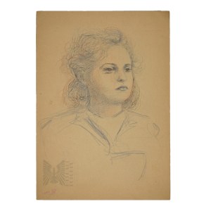 [JUDAICA] Henryk Hechtkopf (1910 Warsaw – Bat Yam 2004) - Sketches for a Portrait of a Woman, Ink on Paper (Polish Film, Animation, Jewish Society for the Promotion of Fine Arts, the Holocaust, Illustrations for Children’s Literature, Judaica)