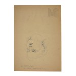 [JUDAICA] Henryk Hechtkopf (1910 Warsaw – Bat Yam 2004) - Sketches for a Portrait of a Woman, Ink on Paper (Polish Film, Animation, Jewish Society for the Promotion of Fine Arts, the Holocaust, Illustrations for Children’s Literature, Judaica)
