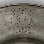 Germany - 1693–1707 - Tin Bowl/Plate - Hans Christoph Krahl, Kinigunte Schifnerin Leipe (Tableware)