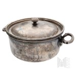 [COAT OF ARMS/WARSAW PLATED WARE] Norblin - 19th century - Plated Pot with the Drogosław Coat of Arms (Heraldry, Tableware, 19th-Century Polish Cuisine, Tableware, Kingdom of Poland)