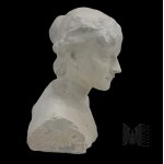 Jan Szczepkowski (1878, Stanisławów – Milanówek, 1964) - Poland - 20th century - Bust - Maria Konopnicka (?) (Polish Women Writers, Municipal School of Decorative Arts and Painting in Warsaw, Second Polish Republic, Szczepkowski School)