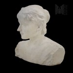Jan Szczepkowski (1878, Stanisławów – Milanówek, 1964) - Poland - 20th century - Bust - Maria Konopnicka (?) (Polish Women Writers, Municipal School of Decorative Arts and Painting in Warsaw, Second Polish Republic, Szczepkowski School)