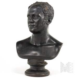 [BIAŁOGON (?) ]- XIX wiek - Popiersie - Car Aleksander I Romanow (Królestwo Kongresowe, Imperium Rosyjskie, Rosja, Russia)