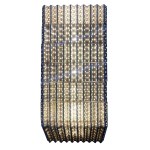 A wall lamp made from elements of “The Wall of Light” by Antoni Starczewski (1924–2000)