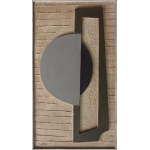 Bolesław Utkin, Vertical Composition with a Gray Semicircle