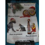 EB Beer Advertising Poster: Time for a Gift, Time to Celebrate—Merry Christmas and a Happy New Year 1996
